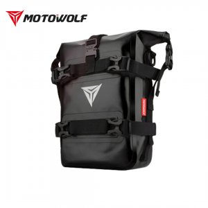 Motowolf Αδιάβροχη Τσάντα - Σαμάρι Μηχανής με Ιμάντες Χωρητικότητας 8 L - Μαύρο