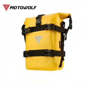 Motowolf Αδιάβροχη Τσάντα - Σαμάρι Μηχανής με Ιμάντες Χωρητικότητας 8 L - Κίτρινο