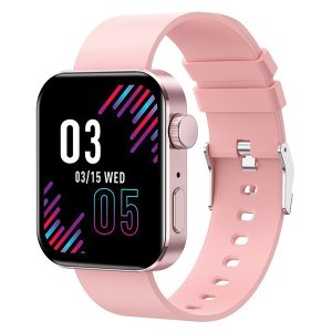 Αδιάβροχο Βιομετρικό Smart Watch με Οθόνη 1.72″, Παλμογράφο,  Θερμιδομετρητή, Πιεσόμετρο, Οξύμετρο, Μέτρηση Βημάτων και Ποιότητα Ύπνου Ροζ