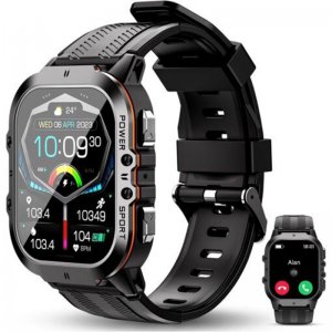 Bluetooth Smartwatch  - Αδιάβροχο Ρολόι με Έγχρωμη Οθόνης  Αφής Οξύμετρο Βηματομετρητή Θερμιδομετρητή Πιεσόμετρο Παρακολούθηση Ύπνου - Oukitel Πορτοκαλί BT20
