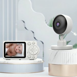Έξυπνη WiFi Κάμερα Παρακολούθησης Μωρού με Οθόνη 2,8 ιντσών 1080p - Με Ανίχνευση Κλάματος &amp; Λειτουργία Νανουρίσματος