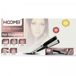 Hoomei Επαγγελματική Ισιωτική - Πρέσα Μαλλιών 60W με Κεραμικές Πλάκες - Ασημί &amp; Μαύρη