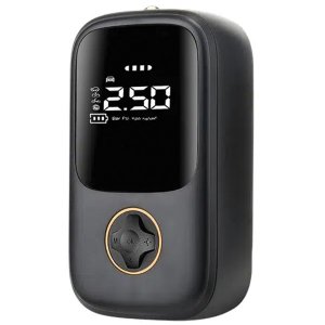Φορητή Μίνι Αντλία Αέρος Κομπρεσέρ – Power Bank 4000mAh με Ψηφιακή Οθόνη LCD και Φακό LED 150 PSI