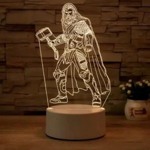 LED 3D Τρισδιάστατο Φωτιστικό - Illusion Thor