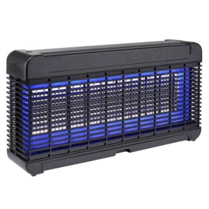Ηλεκτρική Παγίδα Εντόμων Υψηλής Τάσης με 12 SMD LED και Αφαιρούμενο Δίσκο Μαύρο 12W