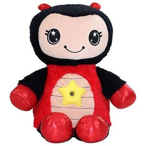 Starry Teddy Προτζέκτορας Αστεριών, Λούτρινο Αρκουδάκι 30cm &amp; Νυχτερινό Φωτιστικό LED Νανουρίσματος - Huggable Night Light Chrome Space Baby