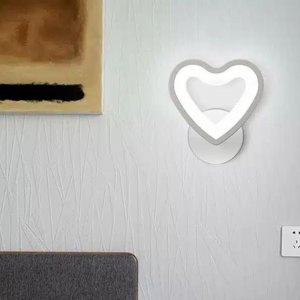 LED Φωτιστικό Τοίχου – Απλίκα 6W σε Ψυχρό Λευκό Φωτισμό και Σχήμα Καρδιά E28- Universo