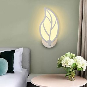 LED Φωτιστικό Τοίχου – Απλίκα 10W σε Θερμό Λευκό Φωτισμό και Σχήμα Φύλλο E32 - Universo