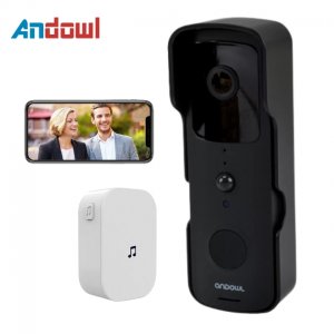 Έξυπνο Ασύρματο WiFi Κουδούνι Πόρτας με Κάμερα 4K και Αισθητήρα Κίνησης - Andowl