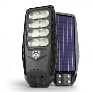 Ηλιακός Αδιάβροχος Προβολέας LED Δρόμου 400W με Πάνελ