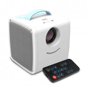 Mini Παιδικός Φορητός Βιντεοπροβολέας Led Multimedia USB, HDMI, AV Προβολέας - Προτζέκτορας Projector Home Cinema με Τηλεχειριστήριο