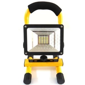 Φορητός Επαναφορτιζόμενος Προβολέας 50W 46 SMD LED με Θύρα USB - Με Λαβή και Βάση Στήριξης