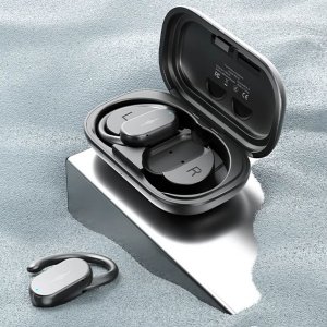 Bluetooth Ασύρματα Ακουστικά με Αδιάβροχη Προστασία σε Μαύρο Χρώμα Wekome