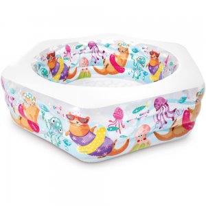 INTEX Μεγάλη Παιδική Πισίνα Φουσκωτή Happy Otter Pool
