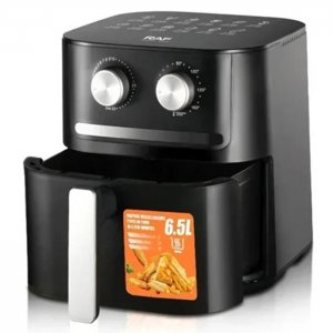 Φριτέζα Αέρος με Χωρητικότητα 6.5L Air fryer 1600W και Τεχνολογία Κυκλοφορίας Αέρα 360° για Υγιεινό Μαγείρεμα Χωρίς Λάδι RAF Μαύρο