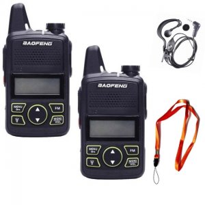 Σετ 2x Mini Ασύρματος Φορητός Πομποδέκτης PMR 1,5W με Μονόχρωμη Οθόνη - BAOFENG