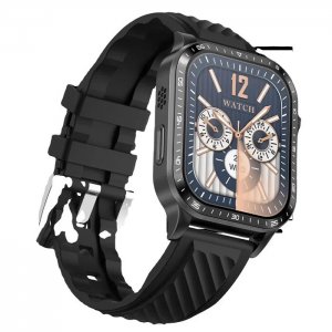 Έξυπνο Ρολόι - Bluetooth Smartwatch με Βηματομετρητή, και Καταγραφή Παλμών Καρδιάς σε Μαύρο Χρώμα