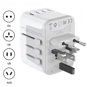 Universal Αντάπτορας Ταξιδίου 65W - 3 θύρες USB GaN - Ldnio