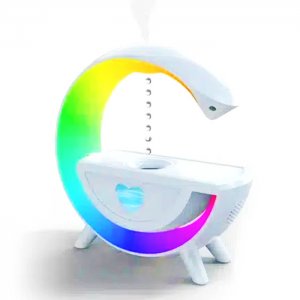 Ηχείο - Υγραντήρας με Bluetooth και Φωτισμό RGB για Αρωματοθεραπεία σε Λευκό Home Theory