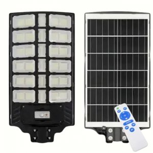 LED Ηλιακός Προβολέας 1600W με Ανιχνευτή Κίνησης &amp; Φωτοκύτταρο - IP67 Αδιάβροχο
