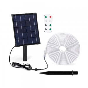 Αδιάβροχη Ηλιακή Ταινία LED 5m - 50W με Πολύχρωμο RGB Φωτισμό και Τηλεχειριστήριο - Aigostar
