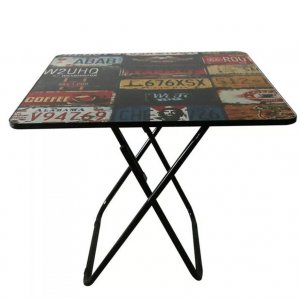 Πτυσσόμενο Τραπέζι 60 x 60 x 70cm με Vintage Σχέδιο