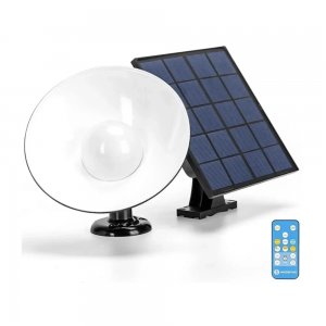 LED Αδιάβροχο Ηλιακό Φωτιστικό Τοίχου 50W με Αισθητήρα - 3 Ρυθμίσεις Φωτισμού και Τηλεχειριστήριο - Aigostar