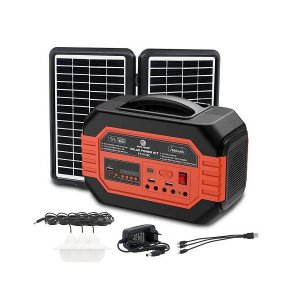 Power Station Inverter Ηλιακό Σύστημα Φόρτισης με Bluetooth και Ραδιόφωνο FM 100W 7000mAh