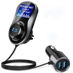 Πομπός FM Transmitter Αυτοκινήτου με Bluetooth, Φορτιστή, Οθόνη LCD &amp; Micro SD