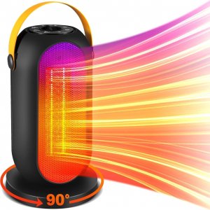 Περιστρεφόμενο Αερόθερμο 1800W με 3 Ρυθμίσεις Θέρμανσης και Ψυχρή Λειτουργία - Andowl