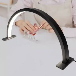 Ισχυρό Φωτιστικό LED Manicure Half Moon 29W 1800LM με Ρύθμιση Έντασης 58cm σε Μαύρο Χρώμα