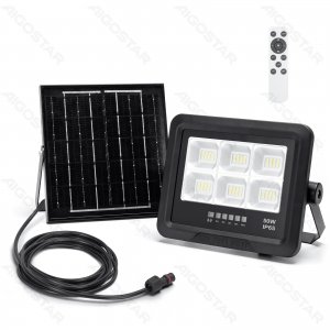 Aδιάβροχος Ηλιακός Προβολέας LED με Πάνελ 50W 500lm 6500K Aigostar
