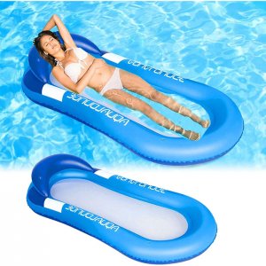 Φουσκωτό Στρώμα Με Δίχτυ Και Μαξιλάρι Aqua Lounge 160x75cm
