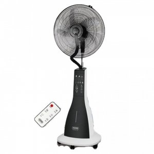 Επιδαπέδιος Ανεμιστήρας Υδρονέφωσης 90W 40cm με Τηλεχειριστήριο Hoomei