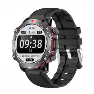 Ψηφιακό Ρολόι Smartwatch με Οθόνη HD, Bluetooth &amp; Αδιάβροχη Προστασία - Συμβατό με iOS &amp; Android - Μαύρο
