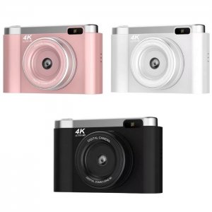 Ψηφιακή Κάμερα 4K με Ανακλινόμενη Οθόνη LCD 2.8″ και Μπαταρία 1300mAh
