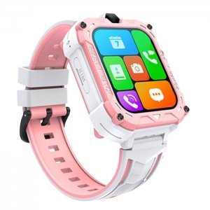 Smartwatch για Παιδιά με Παρακολούθηση GPS,  Βιντεοκλήσεις &amp; Λειτουργία SOS - Ροζ-Λευκό