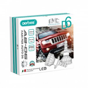 2x Λάμπες Αυτοκινήτου H7 LED D6 38W 4200LM - AERBES