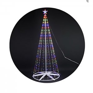 Χριστουγεννιάτικο Δέντρο LED 150cm με 154 Λαμπάκια – Πολύχρωμος Φωτισμός Εσωτερικού και Εξωτερικού Χώρου