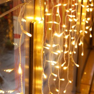 Χριστουγεννιάτικα Λαμπάκια Βροχή 200 LED 5m Θερμού Φωτισμού