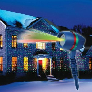 Χριστουγεννιάτικος Laser Προβολέας Ρεύματος Εξωτερικού Χώρου με Προστασία IP44 και Διπλή Λειτουργία Φωτισμού Κόκκινος – Πράσινος