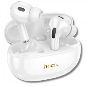 In-ear Ακουστικά Bluetooth με Θήκη Φόρτισης με ANC &amp; TWS - HOCO - Λευκά