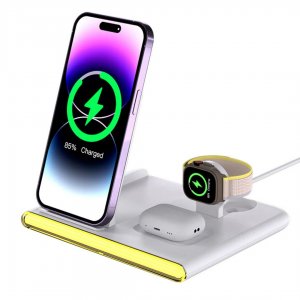 4 σε 1 Ασύρματος Μαγνητικός Φορτιστής  30W &amp; Θύρα PD - Andowl