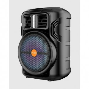 Ασύρματο Ηχείο Bluetooth με Μικρόφωνο και LED RGB Μαύρο