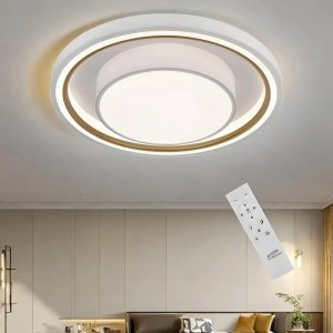 LED Φωτιστικό Οροφής Πλαφονιέρα 35W με 3 Ρυθμίσεις Φωτισμού, Τηλεχειριστήριο &amp; Bluetooth 49 x 9cm - Universo