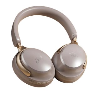 Ακουστικά Ασύρματα Bluetooth 5.4 με Ενεργή Aπομόνωση Eξωτερικών ήχων ΑNC &amp; Ενισχυμένο Μπάσο  BASS-100 σε Μπεζ Χρώμα