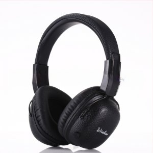 Ακουστικά Ασύρματα Over-Ear Bluetooth 5.4 με Heavy Bass &amp; Retro Design BASS-200 σε Μαύρο Χρώμα