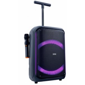 Ασύρματο Ηχείο Party Bluetooth με RGB Φωτισμό &amp; Ασύρματο Μικρόφωνο QS-1226 Μαύρο