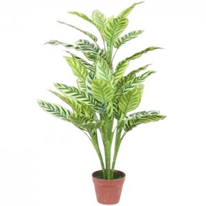 Τεχνητό Διακοσμητικό Φυτό Yellow Velvet 90cm σε Γλαστράκι