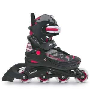 Ρυθμιζόμενα Πατίνια InlineSkate με Τροχούς PU &amp; Ρουλεμάν ABEC-5 για Άνετη και Σταθερή Κύλιση - AMILA